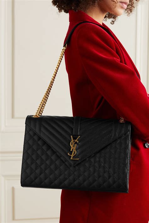 ysl black envelope bag|YSL envelope bag review.